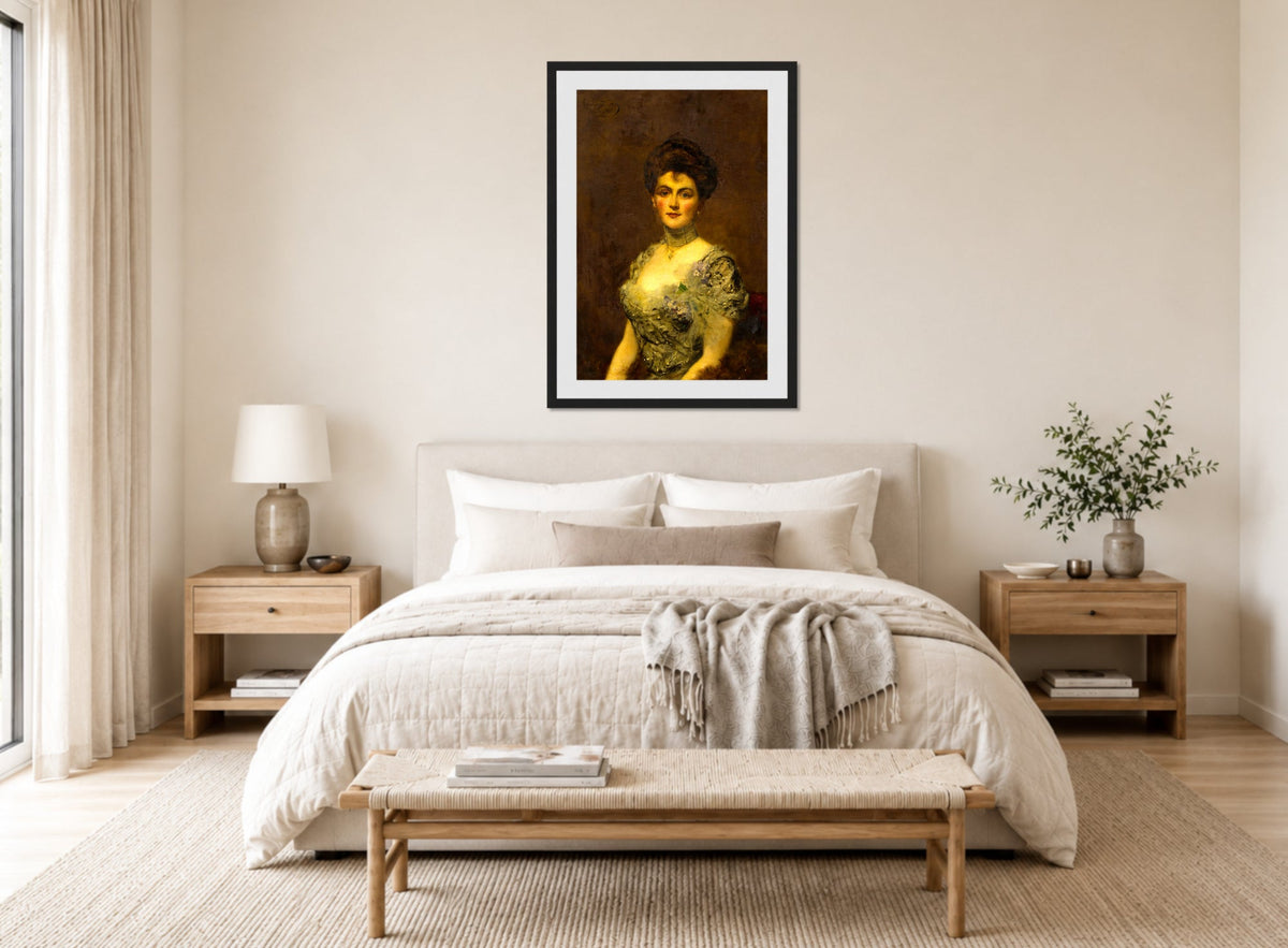 Carolus-Duran Print, Portrait of a Woman (1900) — bedroom