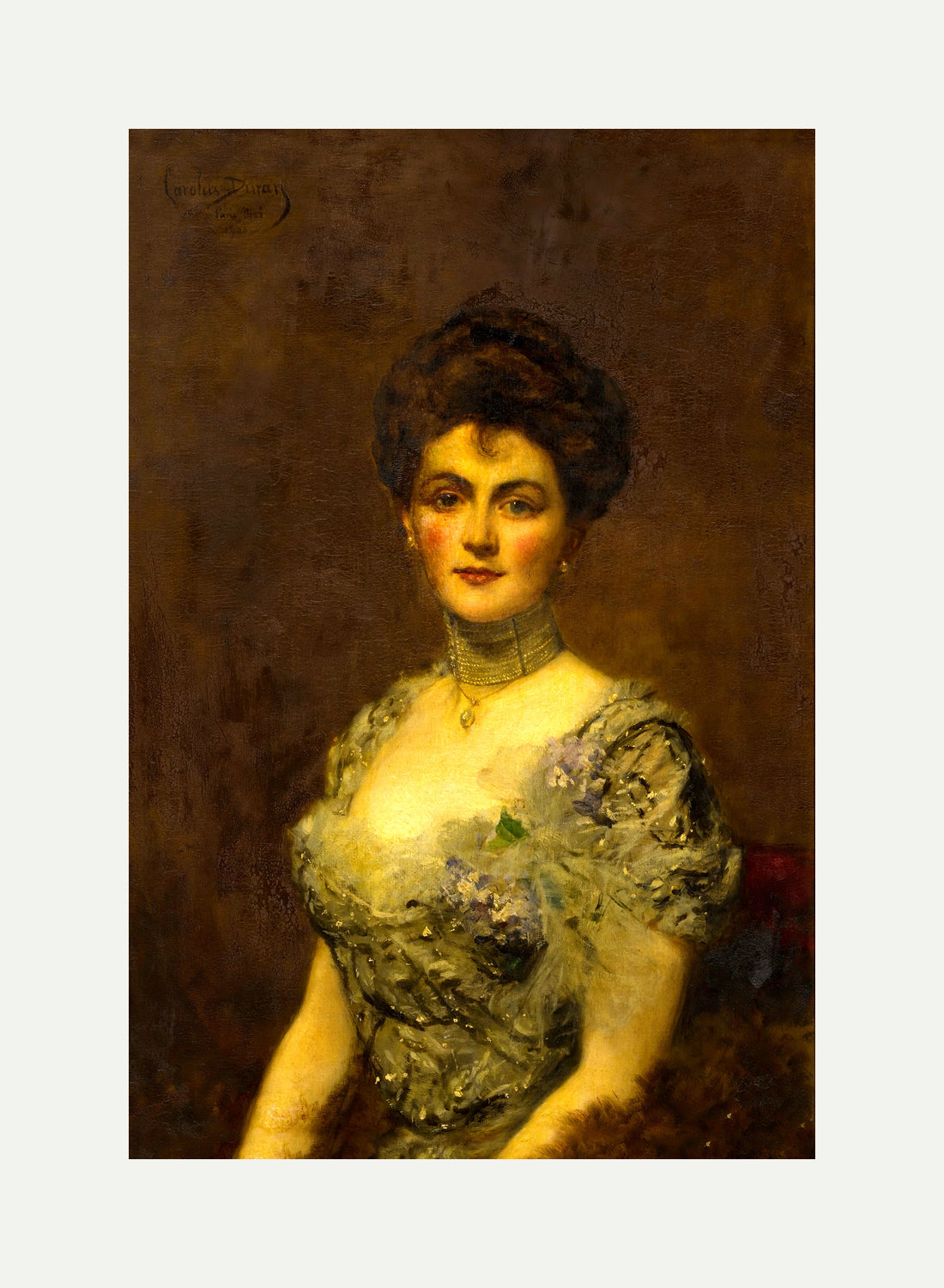 Carolus-Duran Print, Portrait of a Woman (1900) — rolled canvas
