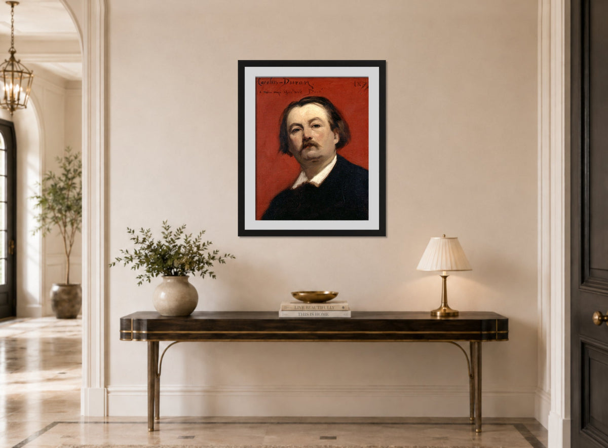 Carolus-Duran Print, Portrait of Gustave Doré (1877) — hallway