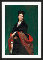 Carolus-Duran Print, Portrait of Madame Marie Clerc (1874) — black frame