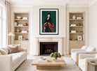 Carolus-Duran Print, Portrait of Madame Marie Clerc (1874) — living room roomset