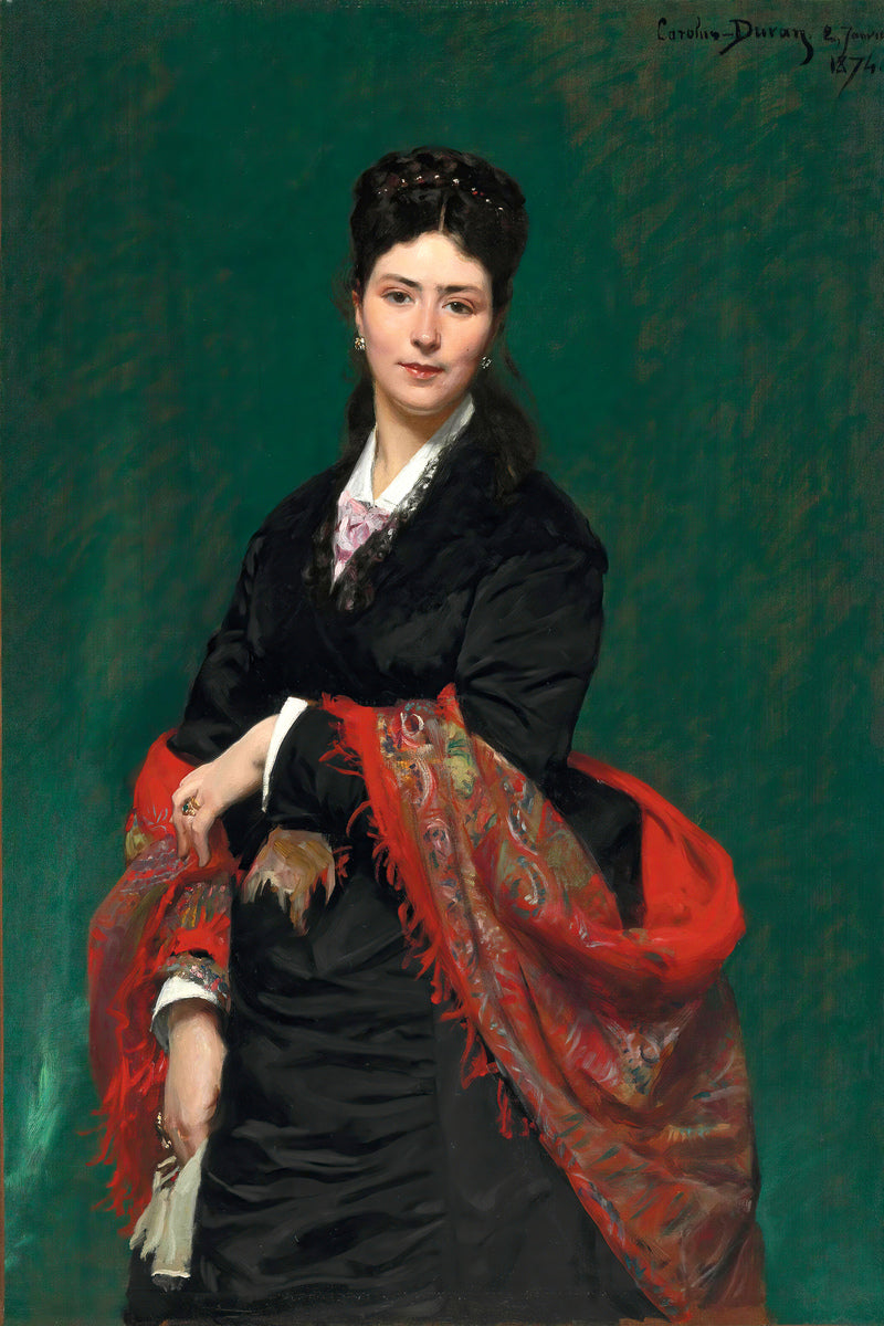 Carolus-Duran Print, Portrait of Madame Marie Clerc (1874) — unframed
