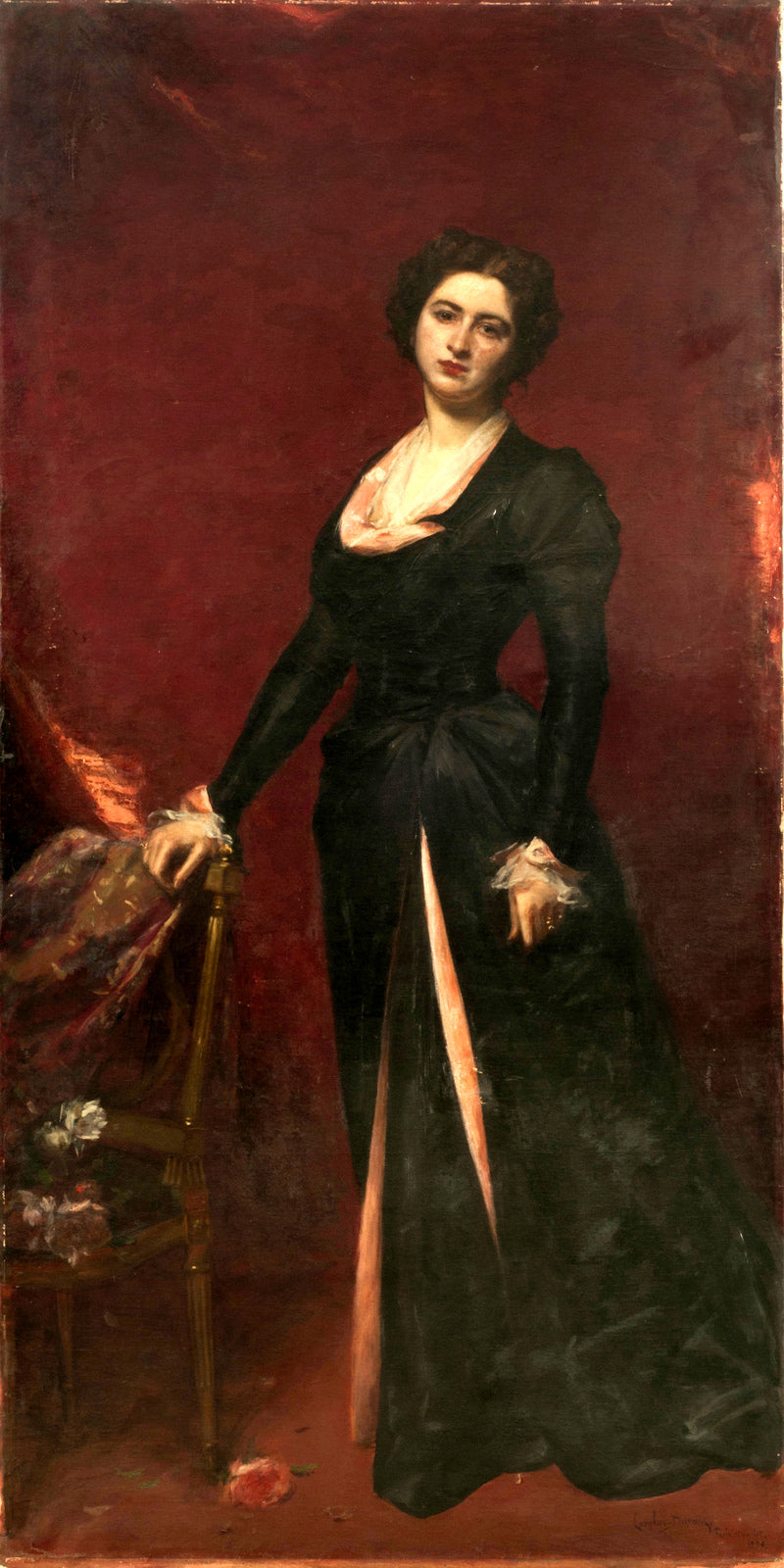 Carolus-Duran Print, Portrait of María Reyna de Fernández Blanco (1899) — unframed