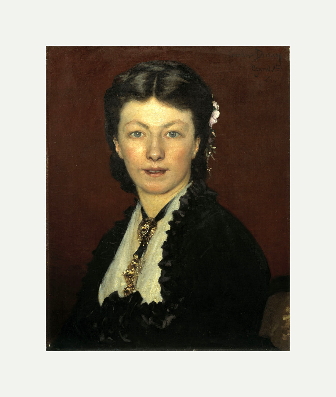 Carolus-Duran Print, Portrait of Mrs Adolphe Neyt (1871) — rolled canvas