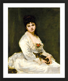 Carolus-Duran Print, Portrait of Mrs Henri Fouquier (1876) — black frame