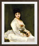 Carolus-Duran Print, Portrait of Mrs Henri Fouquier (1876) — brown frame
