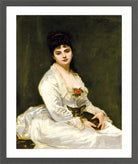 Carolus-Duran Print, Portrait of Mrs Henri Fouquier (1876) — dark grey frame