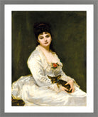 Carolus-Duran Print, Portrait of Mrs Henri Fouquier (1876) — light grey frame
