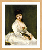 Carolus-Duran Print, Portrait of Mrs Henri Fouquier (1876) — oak frame