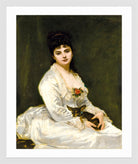 Carolus-Duran Print, Portrait of Mrs Henri Fouquier (1876) — white frame