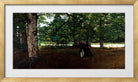 Carolus-Duran Print, Promenade in the Woods (1861) — gold frame