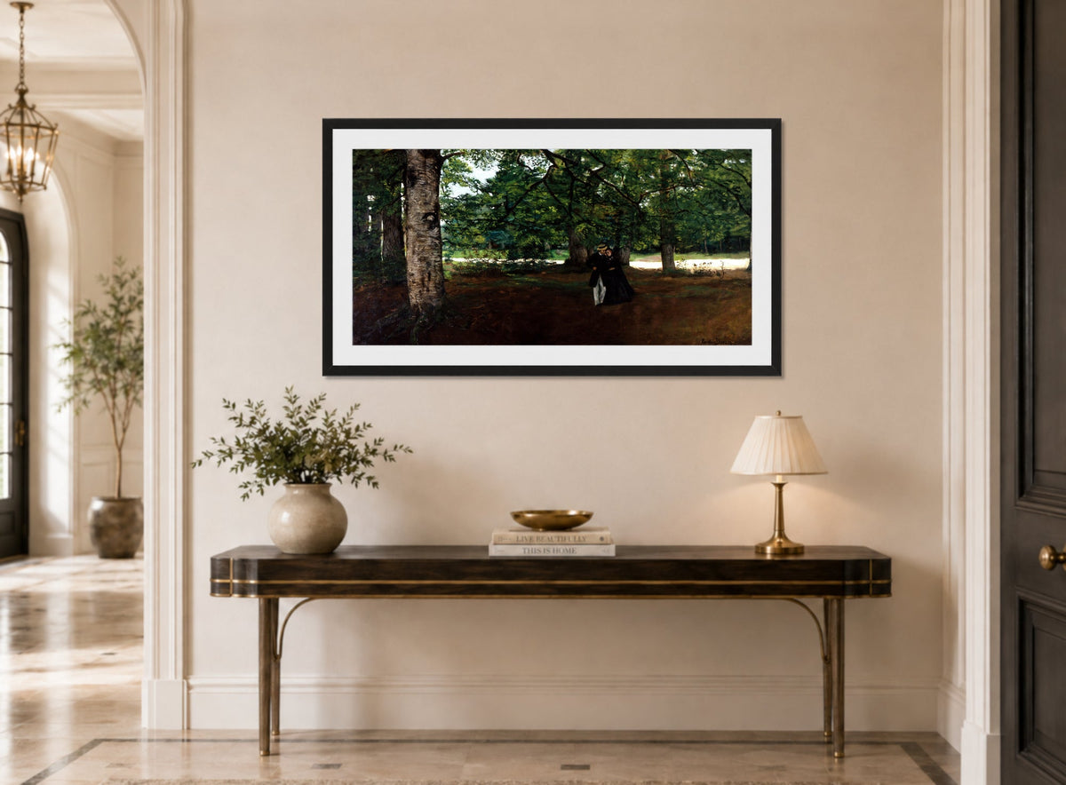 Carolus-Duran Print, Promenade in the Woods (1861) — hallway