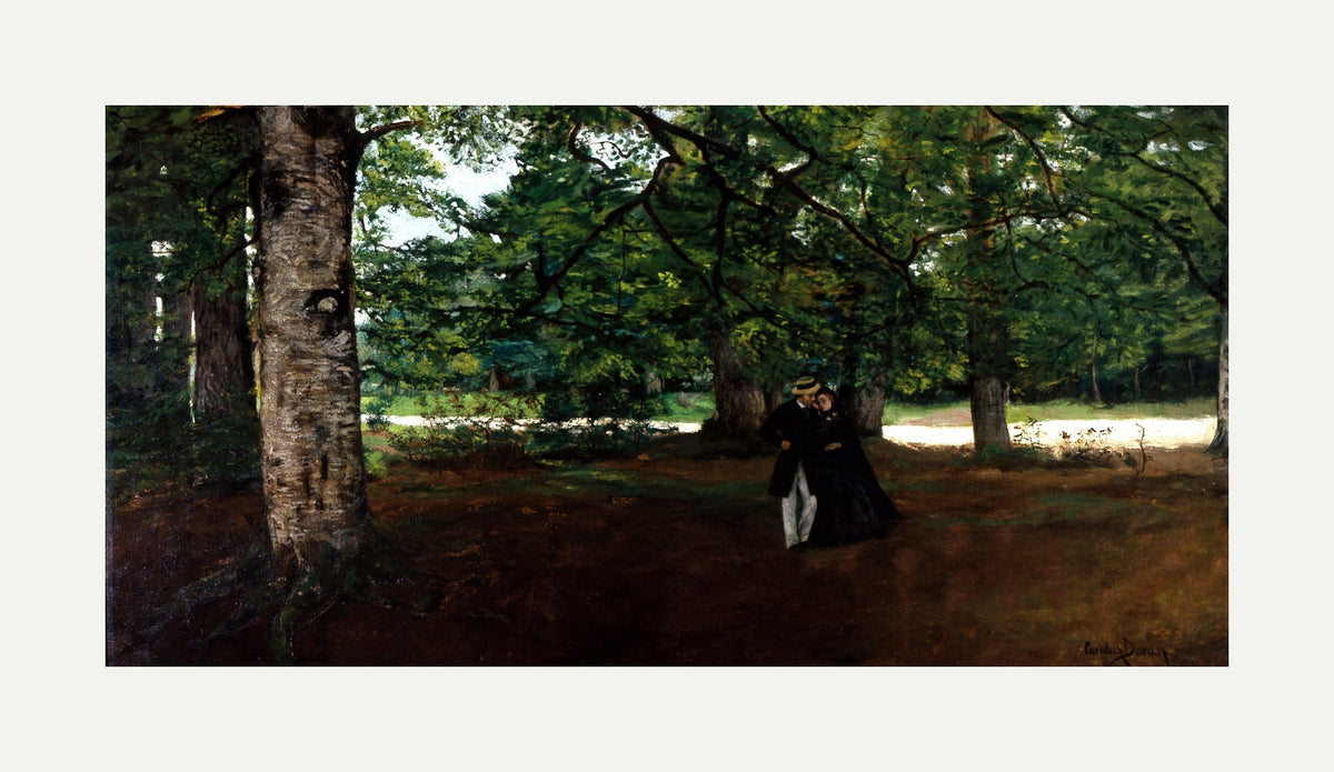 Carolus-Duran Print, Promenade in the Woods (1861) — rolled canvas