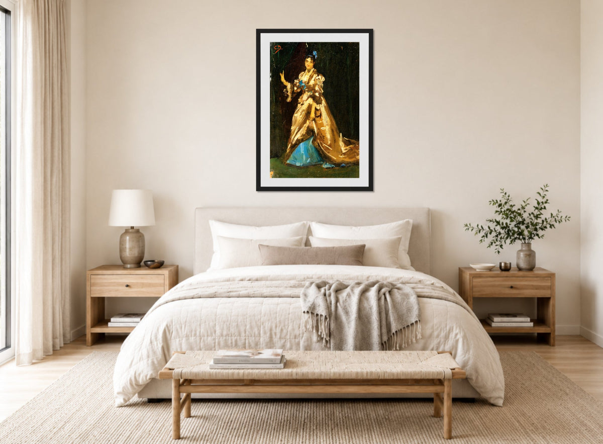 Carolus-Duran Print, Sketch for the Portrait of Mrs Feydeau — bedroom