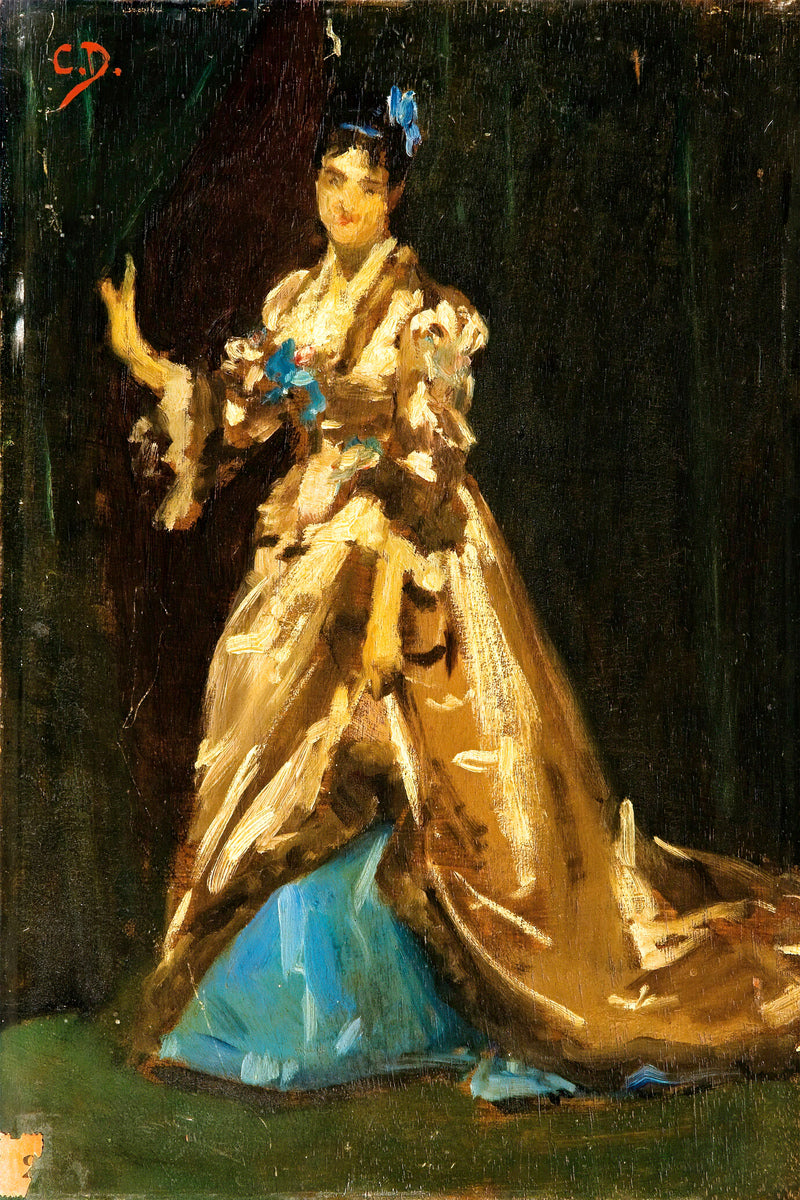 Carolus-Duran Print, Sketch for the Portrait of Mrs Feydeau — unframed