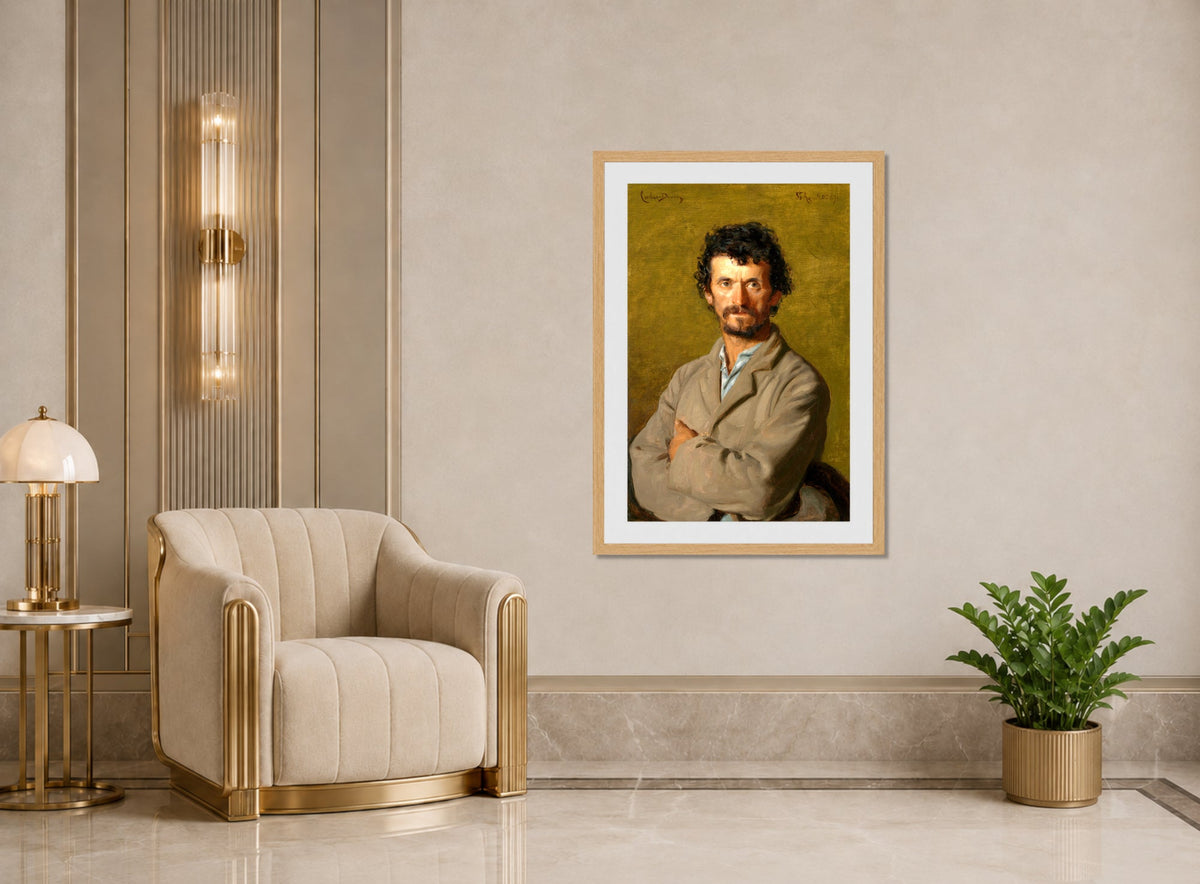 Carolus-Duran Print, The Artist’s Gardener (1893) — art deco roomset
