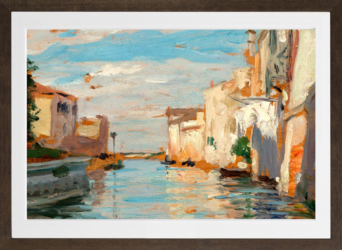 Carolus-Duran Print, View of Venice (circa 1865–1869) — brown frame