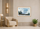 Charles Courtney Curran Print, After the Storm displayed in an Art Deco interior