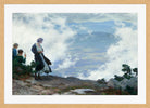 Charles Courtney Curran Print, After the Storm in a light oak frame