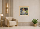 Charles Courtney Curran Print, Betty Gallowhur (Betty Newell) (1922) displayed in an Art Deco interior