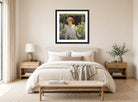 Charles Courtney Curran Print, Betty Gallowhur (Betty Newell) (1922) displayed above a bed