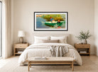 Charles Courtney Curran Print, Great Expectations (1897) displayed above a bed
