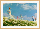 Charles Courtney Curran Print, Summer (1906) in a light oak frame