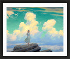Charles Courtney Curran Print, The Veiled Cloud (1926) in a black frame