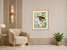 Charles Courtney Curran Print, Untitled displayed in an Art Deco interior