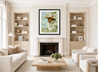 Charles Courtney Curran Print, Untitled displayed in a Scandinavian living room