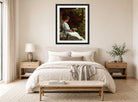 Charles Courtney Curran Print, Wishful Thinking (1913) displayed above a bed