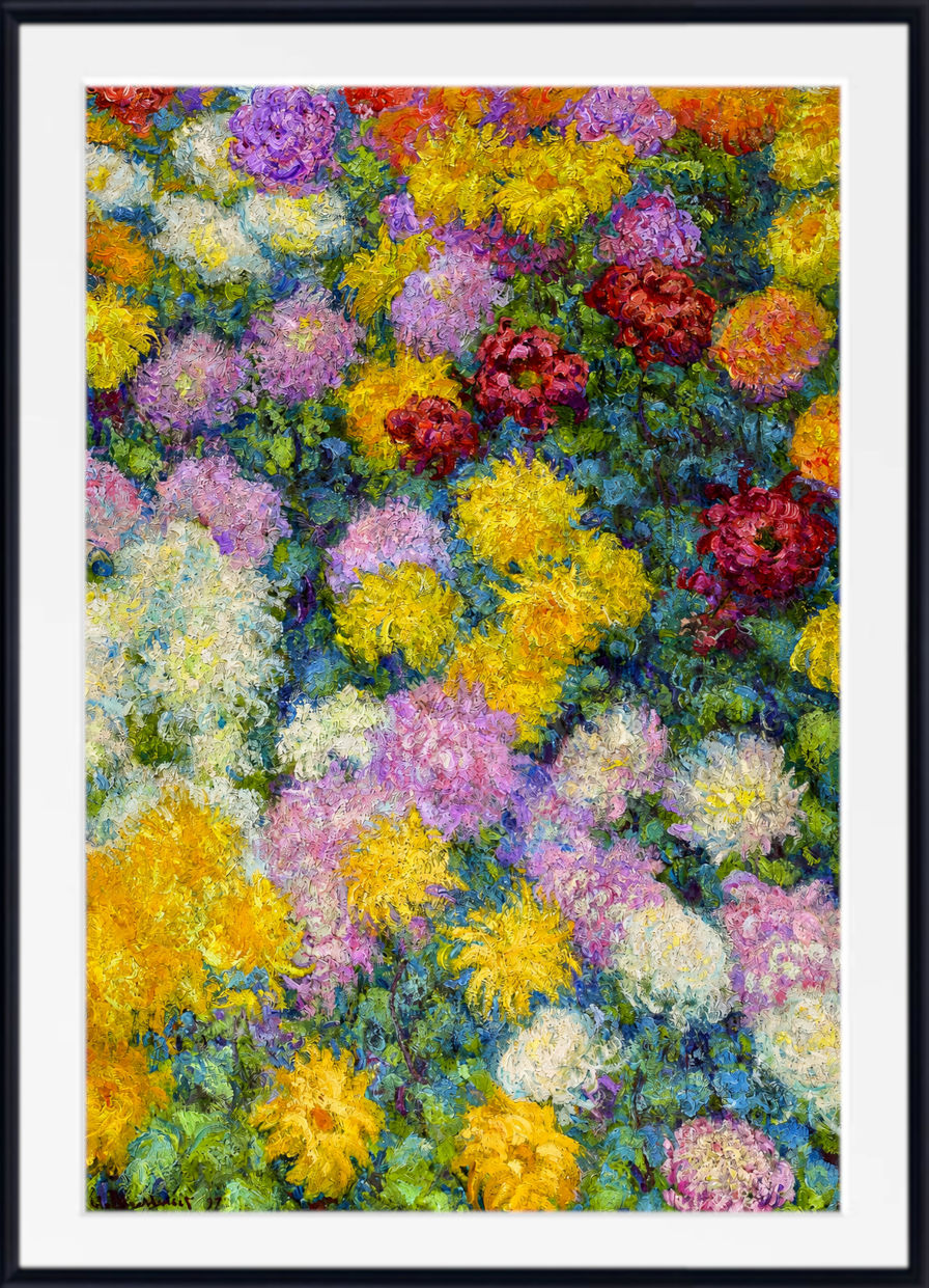 Claude Monet Print, Chrysanthemums (1897)