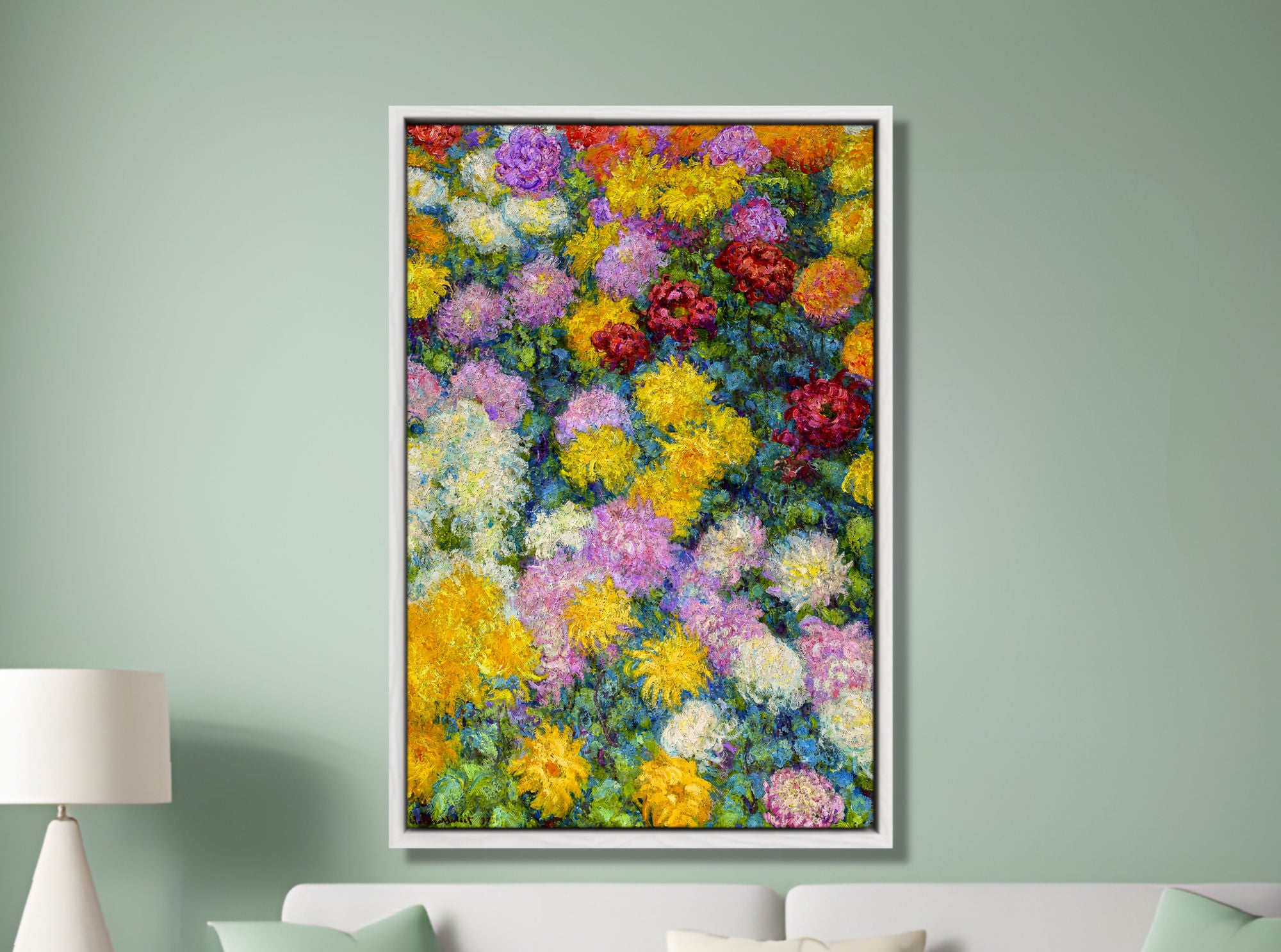 Claude Monet Print, Chrysanthemums (1897)