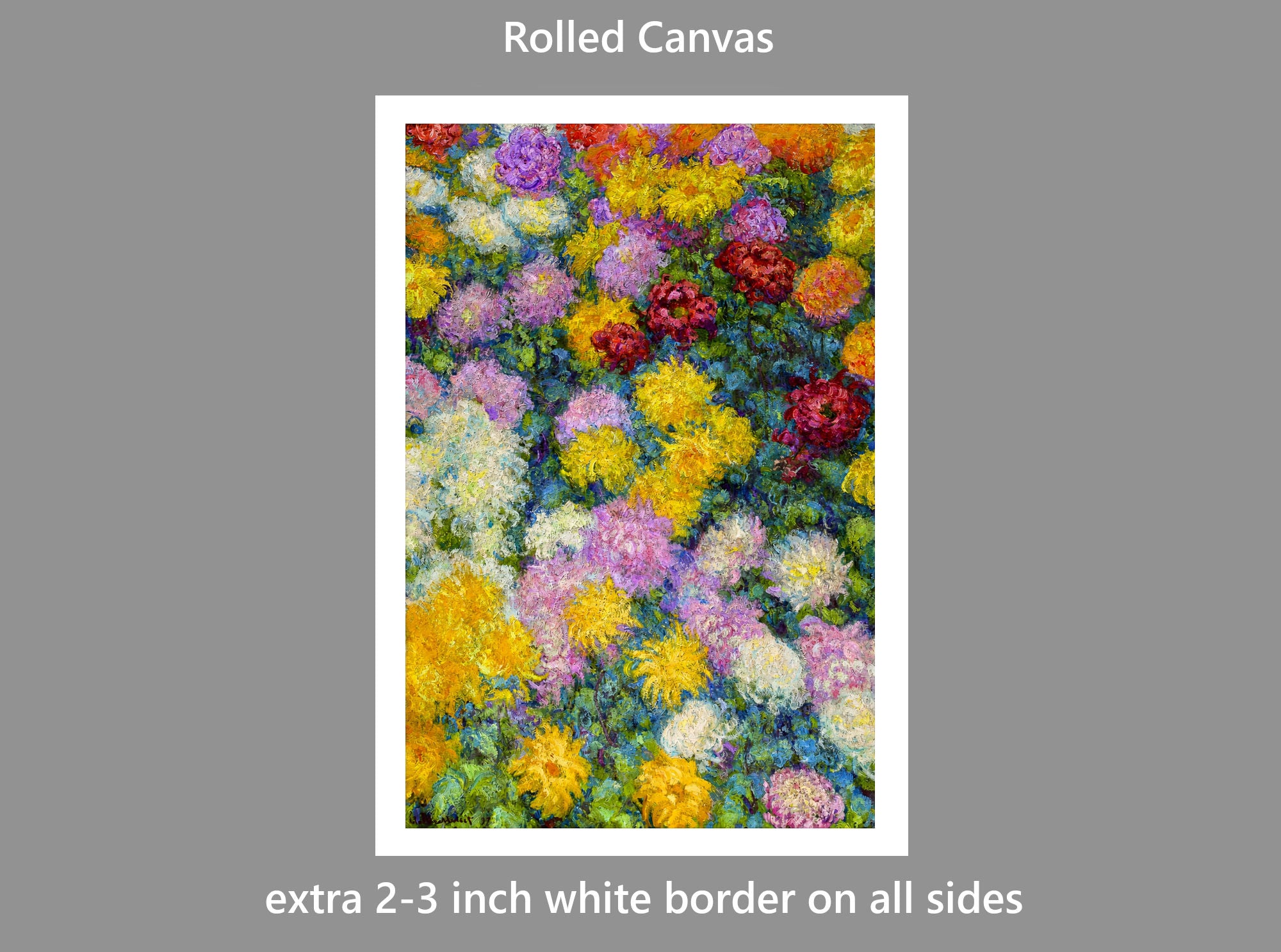 Claude Monet Print, Chrysanthemums (1897)