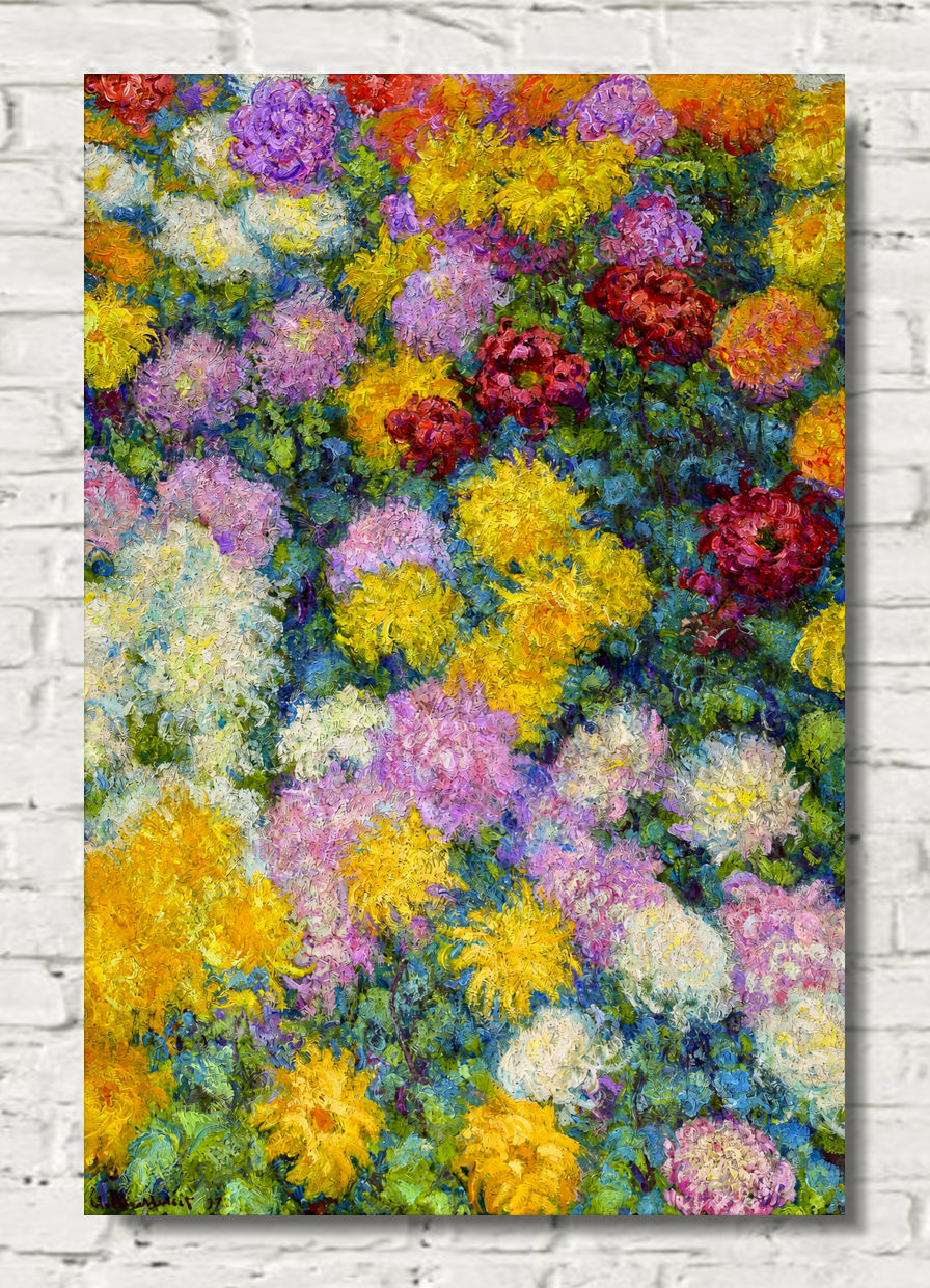 Claude Monet Print, Chrysanthemums (1897)