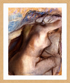 Edgar Degas Print, After the bath, woman drying herself (1884-1886) in a light oak frame