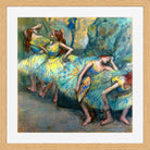 Edgar Degas Print, Ballet Dancers in the Wings (c in a light oak frame