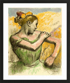 Edgar Degas Print, Danseuse (1899) in a black frame