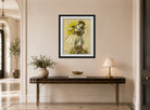 Edgar Degas Print, Danseuse (circa 1880) displayed above a console table