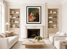 Edgar Degas Print, Edmondo and Thérèse Morbilli (c displayed in a Scandinavian living room