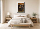 Edgar Degas Print, Lorenzo Pagans And Auguste De Gas (1871 - 1872) displayed above a bed