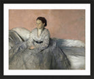 Edgar Degas Print, Madame René de Gas (1872-1873) in a black frame
