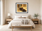 Edgar Degas Print, Madame Théodore Gobillard (Yves Morisot, 1838–1893) (1869) displayed above a bed