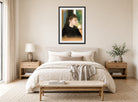 Edgar Degas Print, Madame Théodore Gobillard (Yves Morisot, 1838–1893) (1869) displayed above a bed