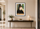 Edgar Degas Print, Madame Théodore Gobillard (Yves Morisot, 1838–1893) (1869) displayed above a console table