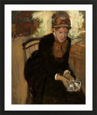 Edgar Degas Print, Mary Cassatt (c in a black frame
