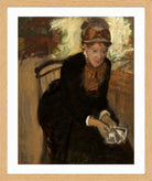 Edgar Degas Print, Mary Cassatt (c in a light oak frame