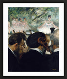 Edgar Degas Print, Orchestra Musicians (1872) in a black frame