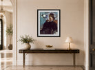 Edgar Degas Print, Portrait of a Woman (1877) displayed above a console table