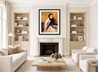 Edgar Degas Print, Portrait of a Woman in Gray (ca displayed in a Scandinavian living room